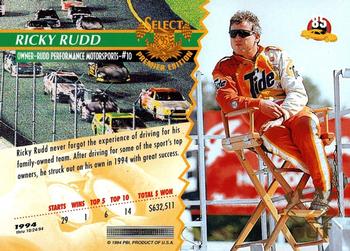 1995 Select - Flat Out #85 Ricky Rudd Back