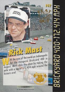 1995 Select - Flat Out #142 Rick Mast Back