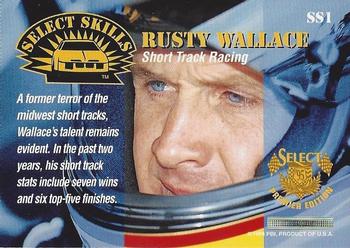 1995 Select - Select Skills #SS1 Rusty Wallace Back