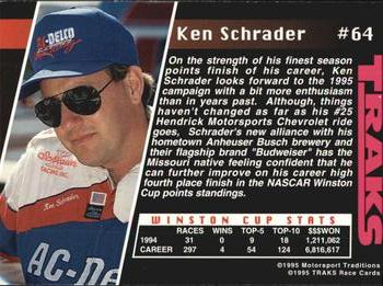 1995 Traks #64 Ken Schrader Back