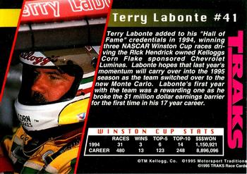 1995 Traks #41 Terry Labonte Back