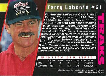 1995 Traks #61 Terry Labonte Back