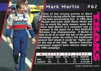 1995 Traks #62 Mark Martin Back