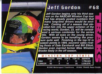 1995 Traks #68 Jeff Gordon Back