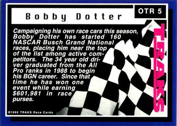 1995 Traks - On the Rise Holofoil #OTR 5 Bobby Dotter Back