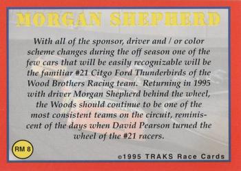 1995 Traks - Racing Machines #RM 8 Morgan Shepherd Back
