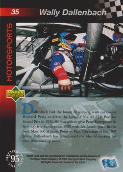 1995 Upper Deck #35 Wally Dallenbach Back