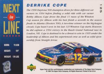 1995 Upper Deck #125 Derrike Cope Back