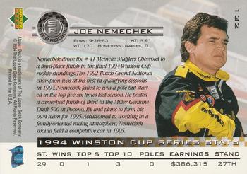 1995 Upper Deck #132 Joe Nemechek Back