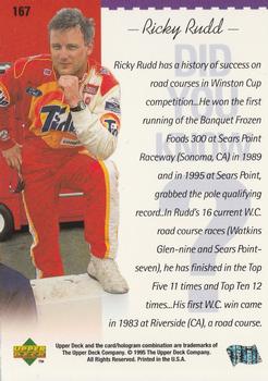 1995 Upper Deck #167 Ricky Rudd Back