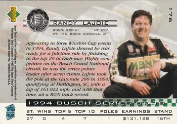 1995 Upper Deck #176 Randy LaJoie Back