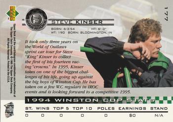 1995 Upper Deck #177 Steve Kinser Back
