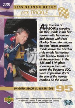 1995 Upper Deck #239 Dick Trickle Back