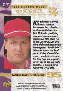 1995 Upper Deck #247 Ken Schrader Back