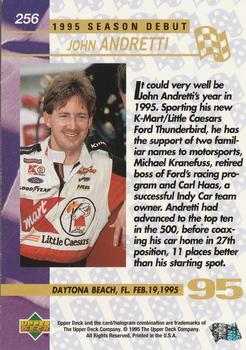 1995 Upper Deck #256 John Andretti Back