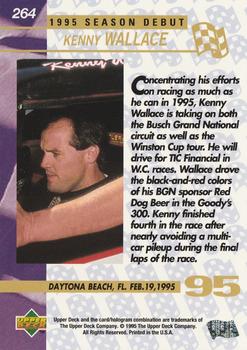 1995 Upper Deck #264 Kenny Wallace Back