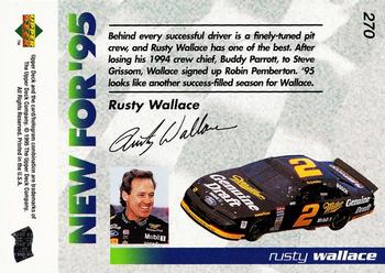 1995 Upper Deck #270 Rusty Wallace Back