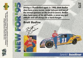 1995 Upper Deck #275 Brett Bodine Back