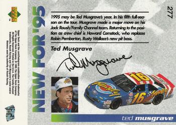 1995 Upper Deck #277 Ted Musgrave Back