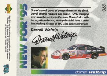 1995 Upper Deck #278 Darrell Waltrip Back