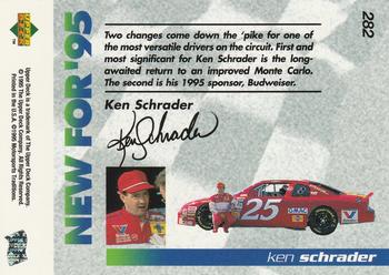 1995 Upper Deck #282 Ken Schrader Back