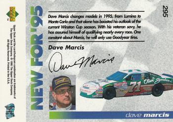 1995 Upper Deck #295 Dave Marcis Back