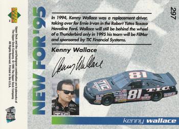 1995 Upper Deck #297 Kenny Wallace Back
