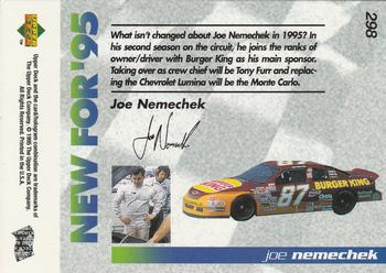 1995 Upper Deck #298 Joe Nemechek Back