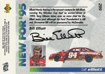 1995 Upper Deck #299 Bill Elliott Back