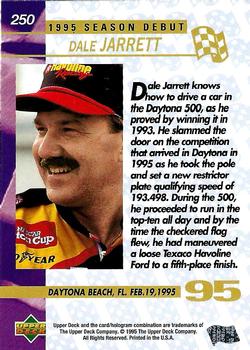 1995 Upper Deck #250 Dale Jarrett Back
