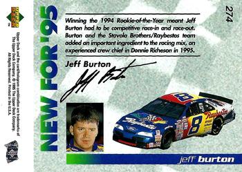 1995 Upper Deck #274 Jeff Burton Back