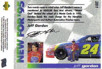 1995 Upper Deck #281 Jeff Gordon Back