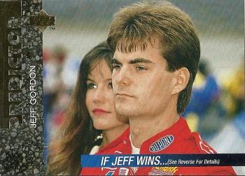 1995 Upper Deck - Predictors: Race Winners #P4 Jeff Gordon Front