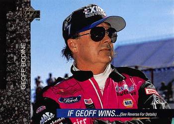 1995 Upper Deck - Predictors: Race Winners #P6 Geoff Bodine Front