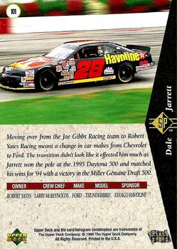 1995 SP #101 Dale Jarrett's Car Back