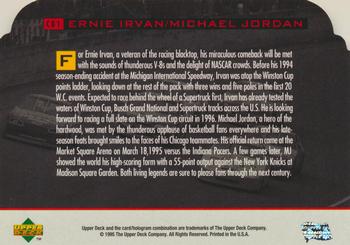 1995 SP #CB1 Ernie Irvan / Michael Jordan Back