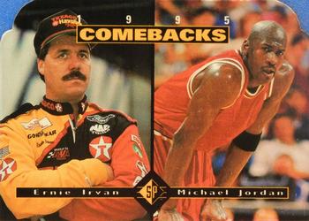 1995 SP #CB1 Ernie Irvan / Michael Jordan Front
