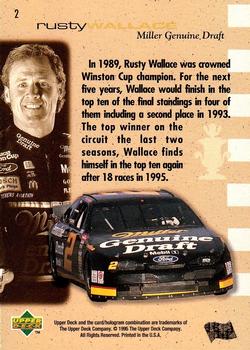 1995 SP #2 Rusty Wallace Back