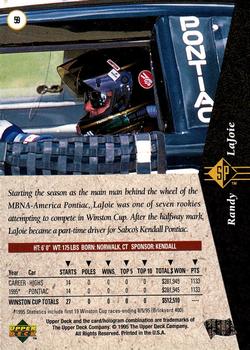 1995 SP #59 Randy LaJoie Back
