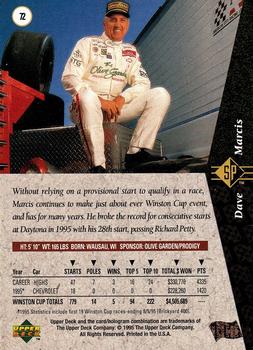 1995 SP #72 Dave Marcis Back
