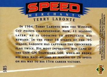 1995 SP - Speed Merchants #SM5 Terry Labonte Back