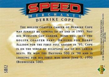1995 SP - Speed Merchants #SM12 Derrike Cope Back
