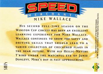 1995 SP - Speed Merchants #SM14 Mike Wallace Back