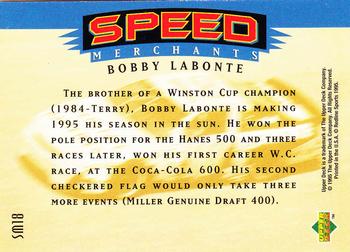 1995 SP - Speed Merchants #SM18 Bobby Labonte Back