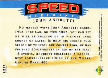 1995 SP - Speed Merchants #SM27 John Andretti Back
