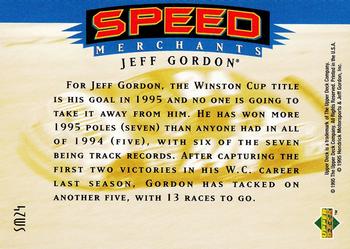 1995 SP - Speed Merchants #SM24 Jeff Gordon Back