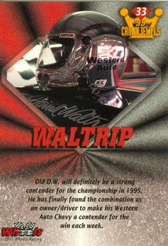 1995 Wheels Crown Jewels #33 Darrell Waltrip Back