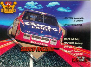 1995 Wheels Crown Jewels #50 SABCO Racing Back