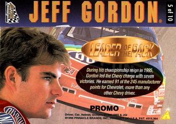 1996 Action Packed Credentials #5 Jeff Gordon Back