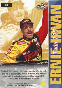 1996 Action Packed Credentials #18 Ernie Irvan Back
